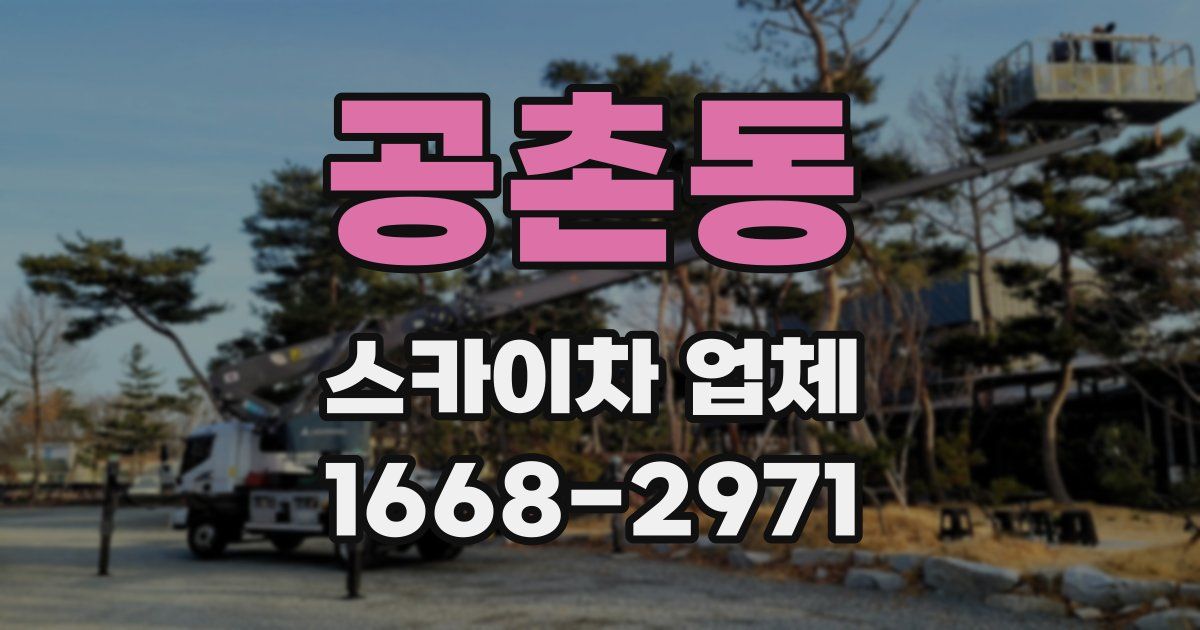 공촌동 스카이차 업체