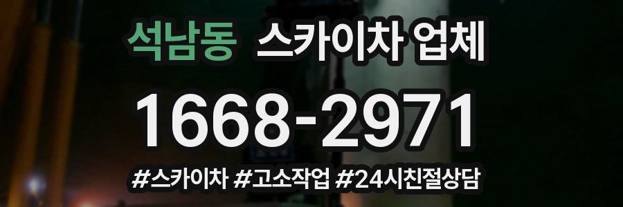 석남동 스카이차 업체