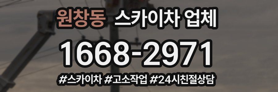 원창동 스카이차 업체