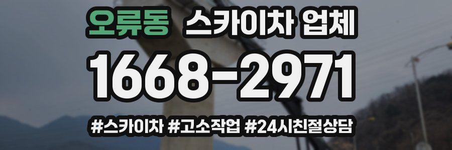오류동 스카이차 업체