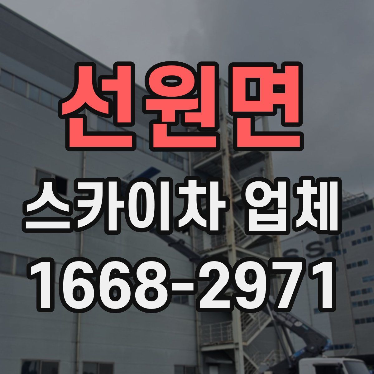 선원면 스카이차 업체
