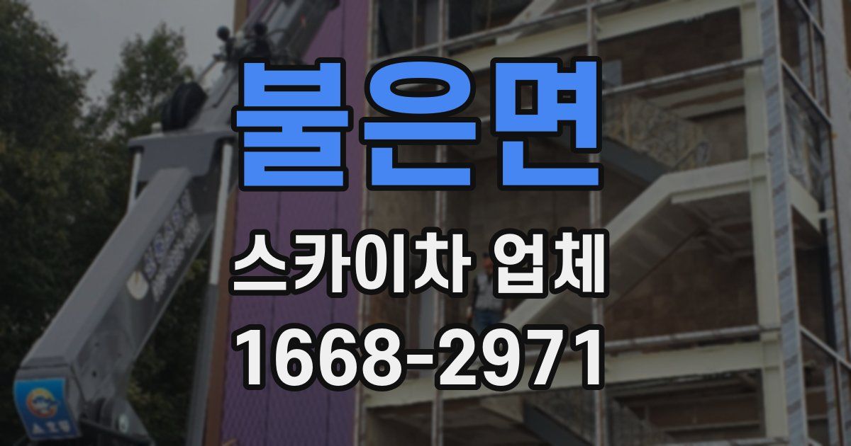 불은면 스카이차 업체