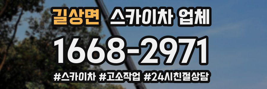 길상면 스카이차 업체