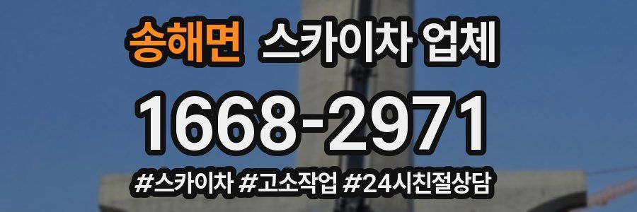송해면 스카이차 업체