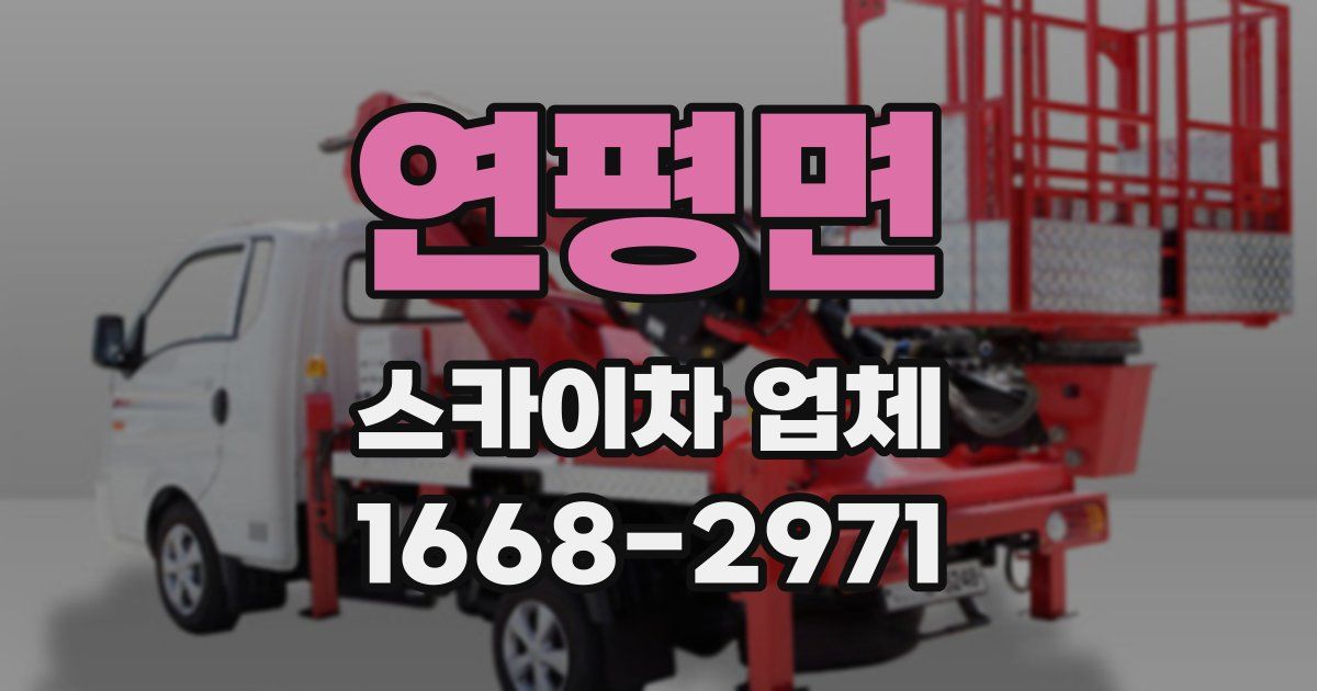 연평면 스카이차 업체