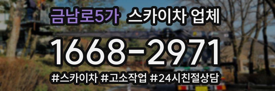 금남로5가 스카이차 업체