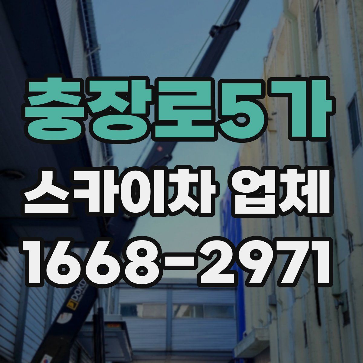 충장로5가 스카이차 업체