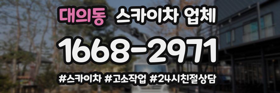 대의동 스카이차 업체