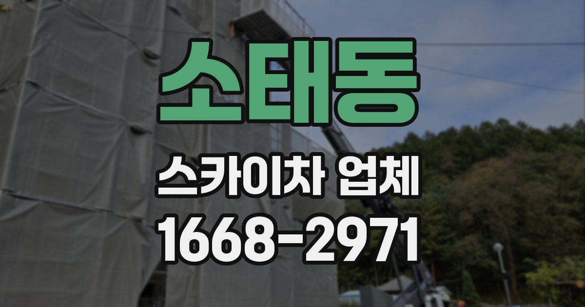 소태동 스카이차 업체