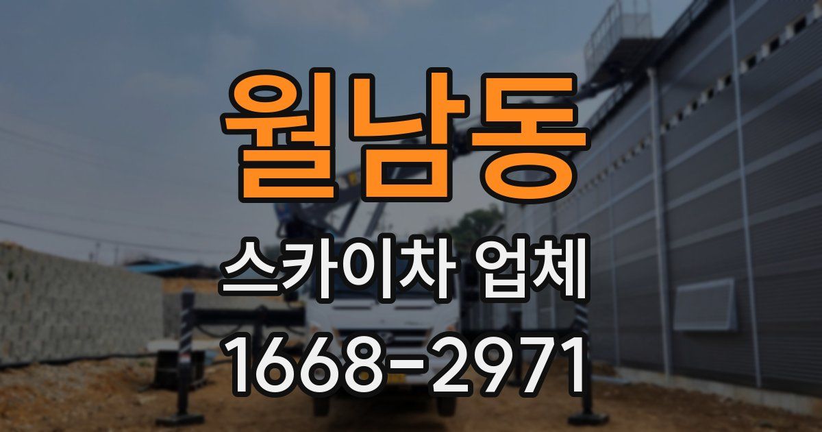 월남동 스카이차 업체