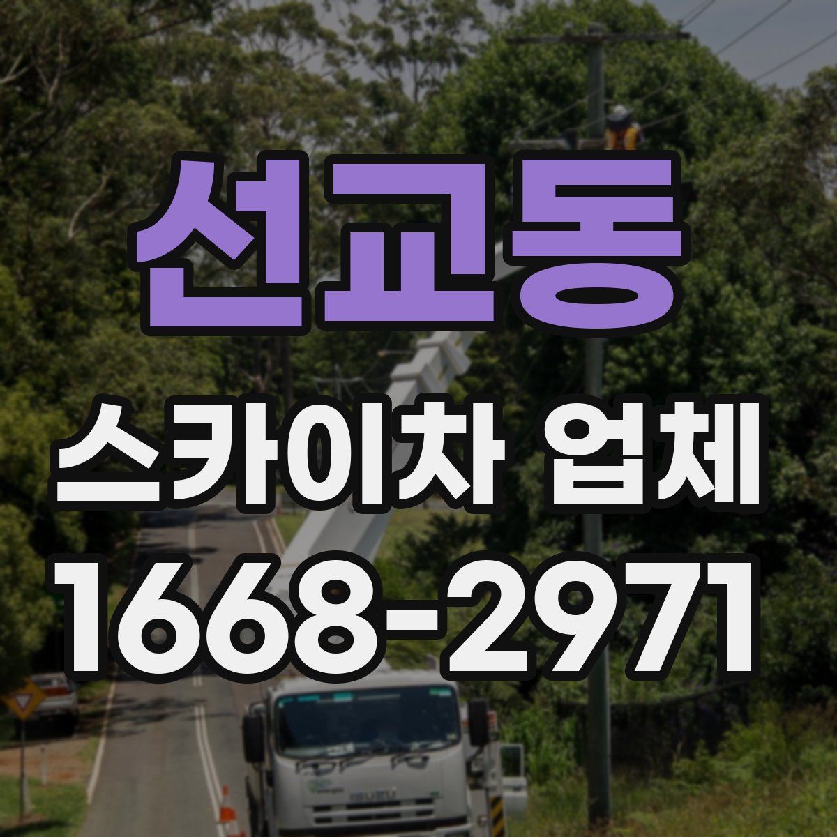 선교동 스카이차 업체
