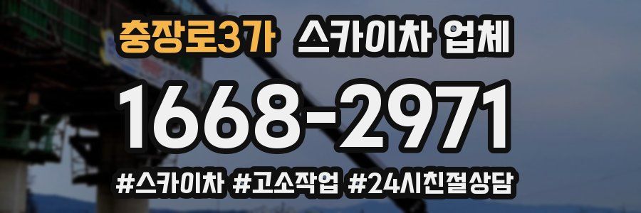 충장로3가 스카이차 업체