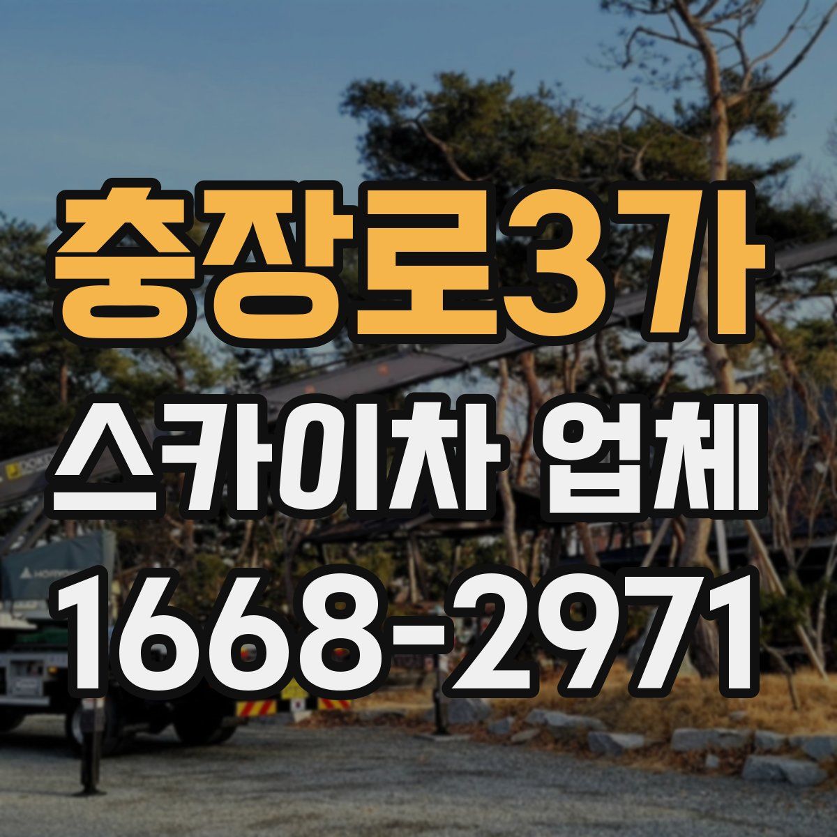 충장로3가 스카이차 업체