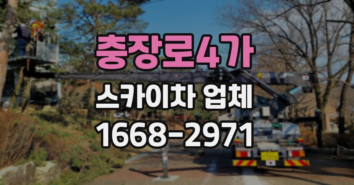 충장로4가 스카이차 업체