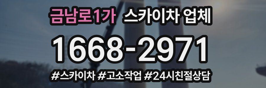 금남로1가 스카이차 업체
