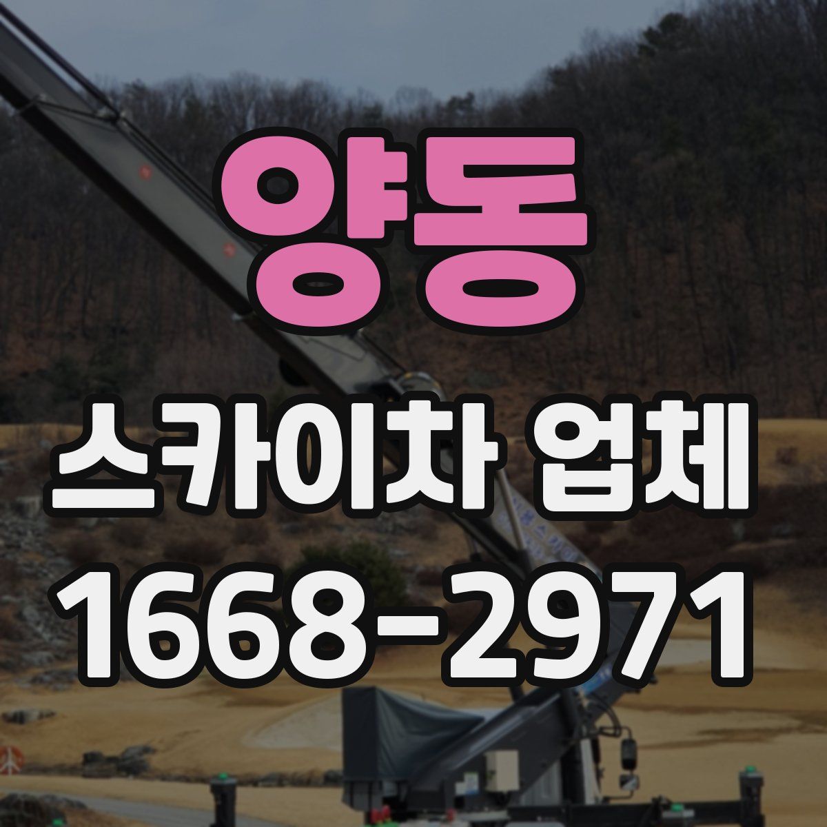 양동 스카이차 업체