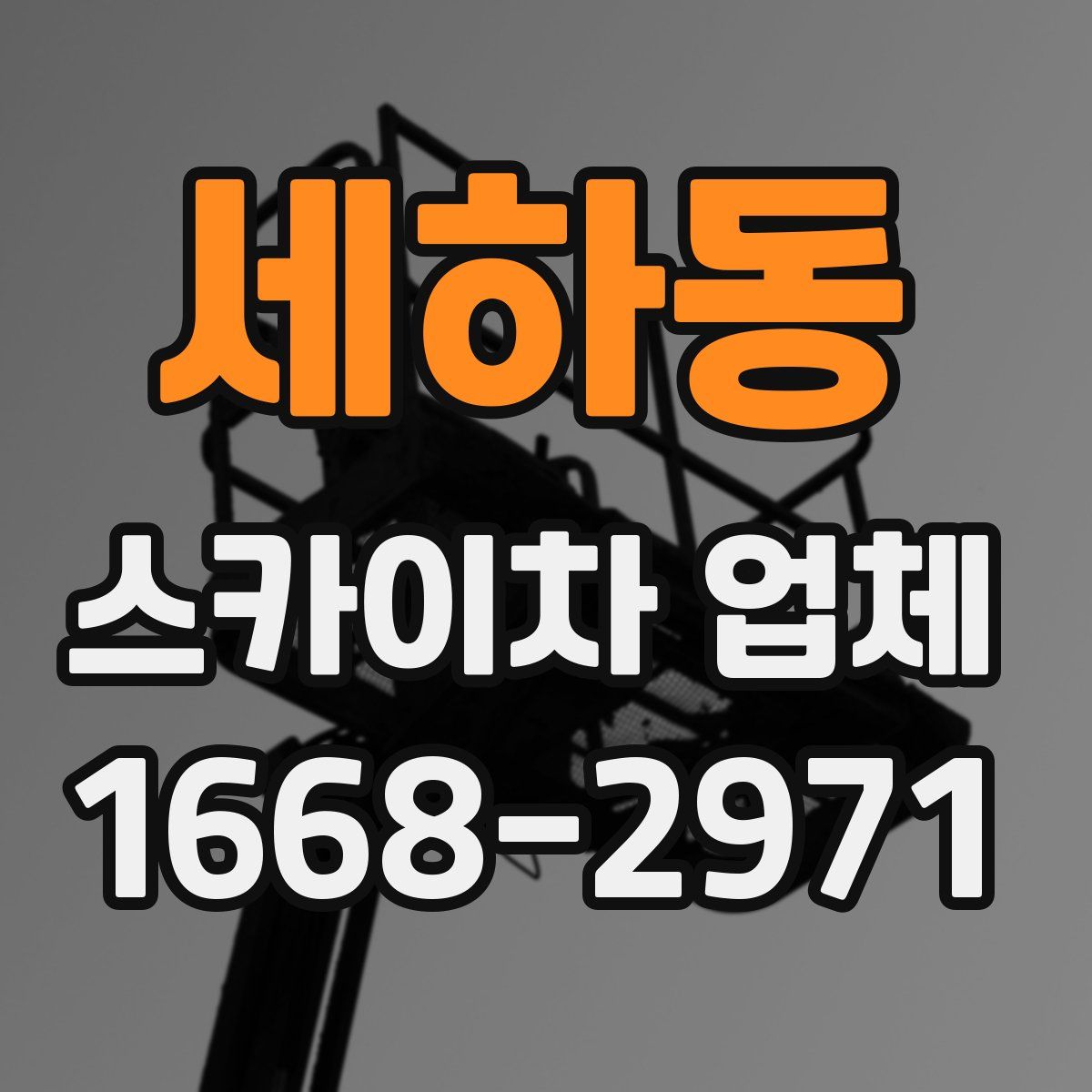 세하동 스카이차 업체