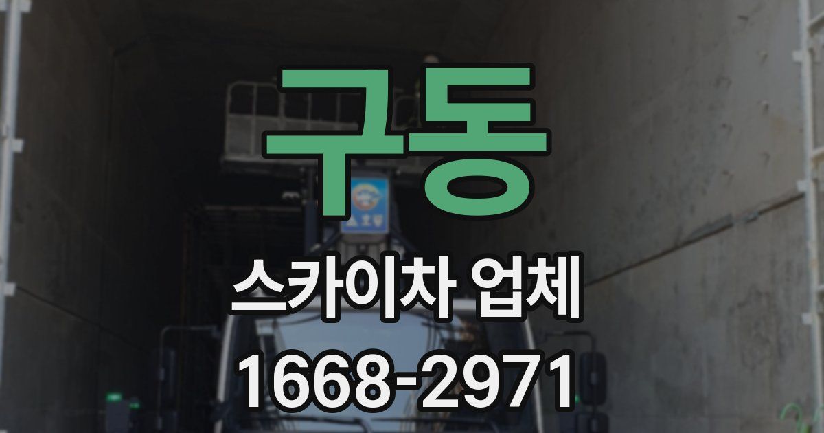 구동 스카이차 업체