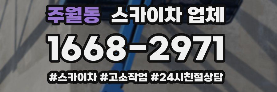 주월동 스카이차 업체