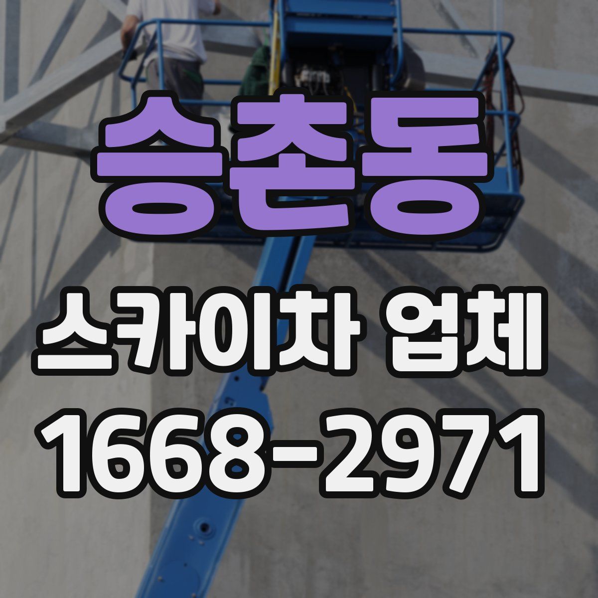 승촌동 스카이차 업체