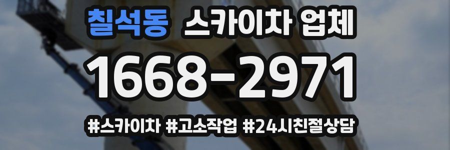 칠석동 스카이차 업체