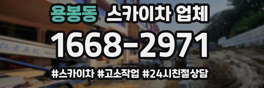 용봉동 스카이차 업체