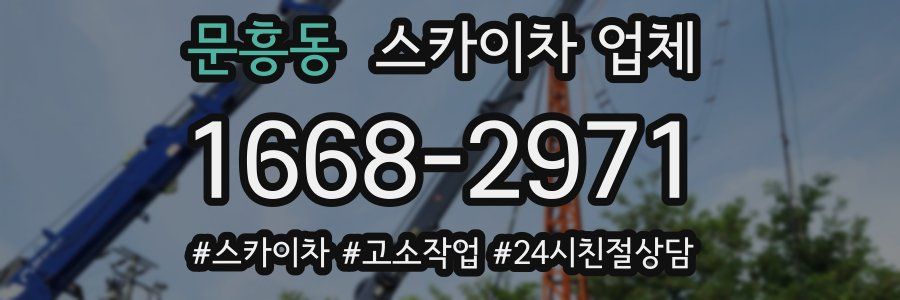 문흥동 스카이차 업체