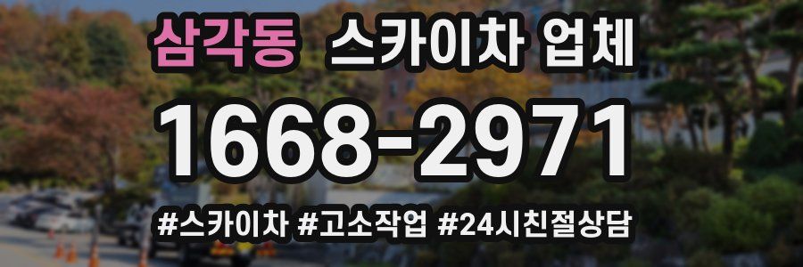 삼각동 스카이차 업체