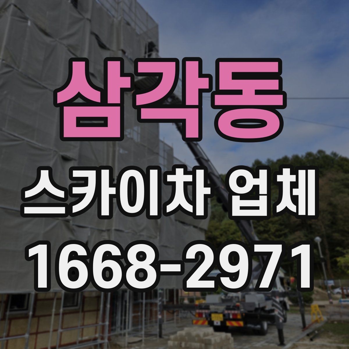 삼각동 스카이차 업체