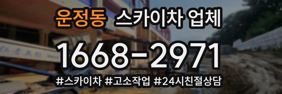 운정동 스카이차 업체