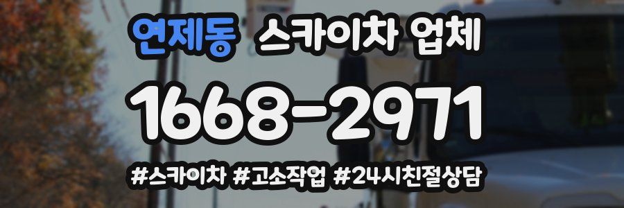 연제동 스카이차 업체