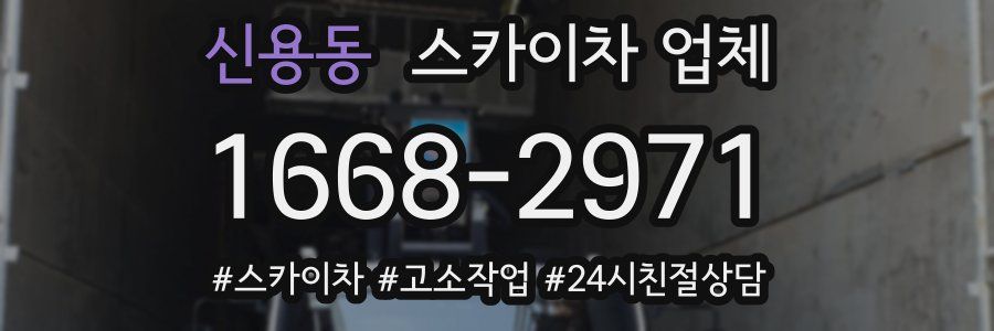 신용동 스카이차 업체