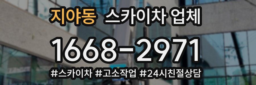 지야동 스카이차 업체