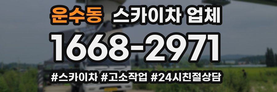 운수동 스카이차 업체