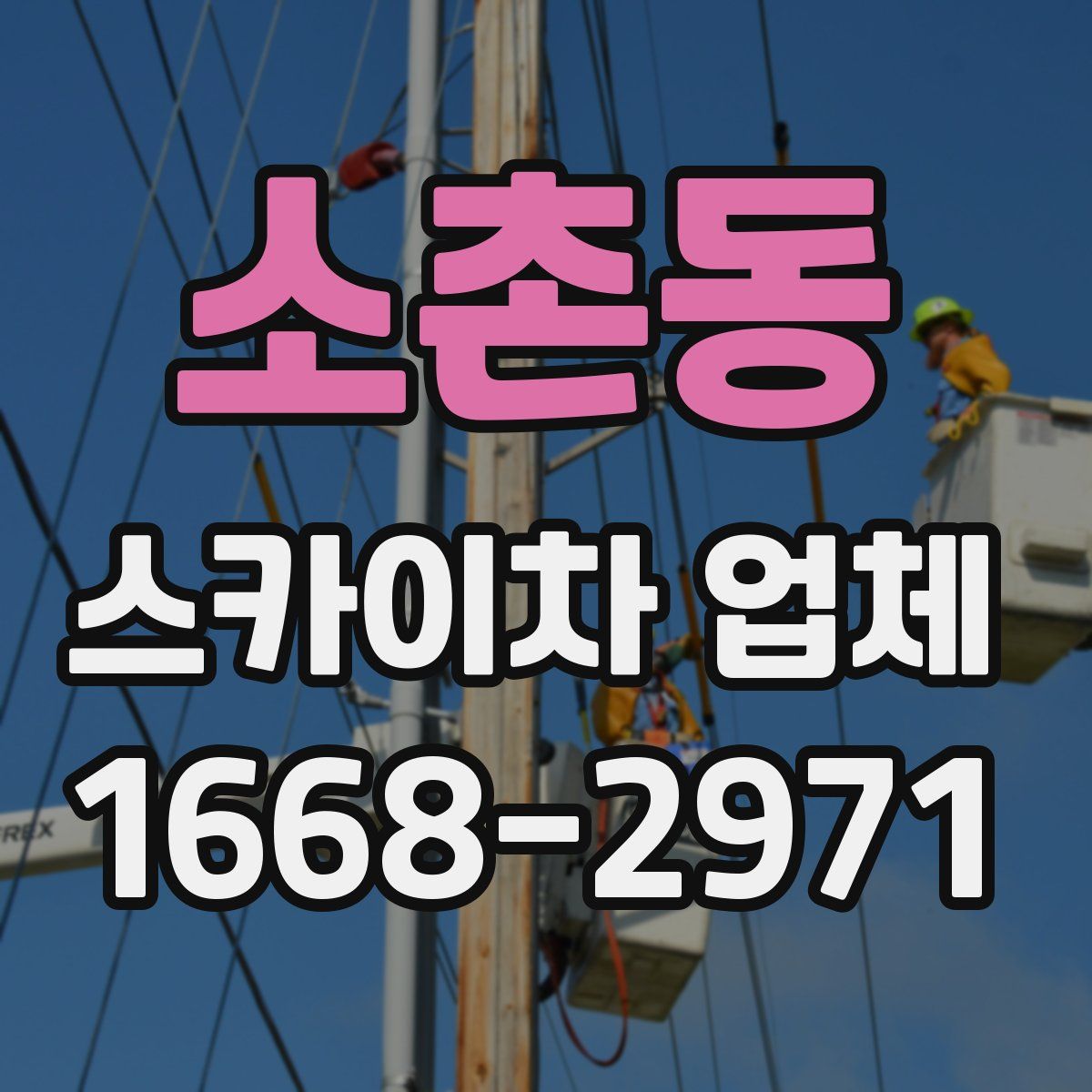 소촌동 스카이차 업체