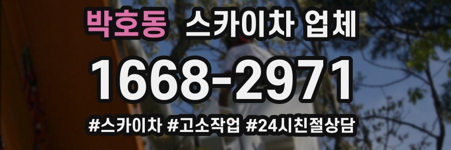박호동 스카이차 업체