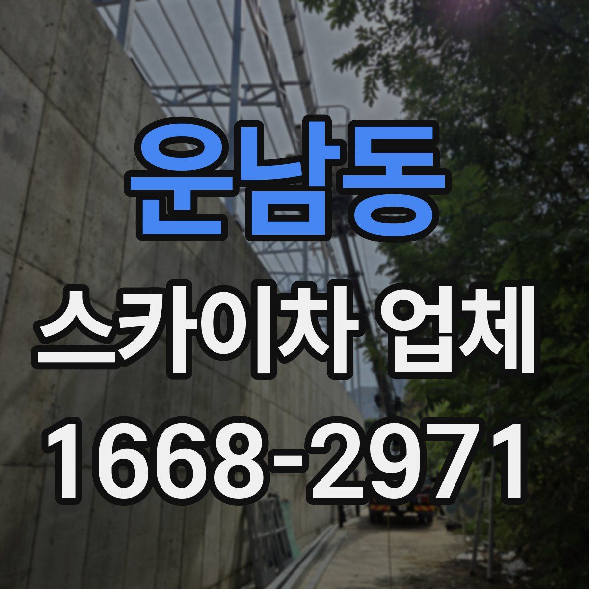 운남동 스카이차 업체