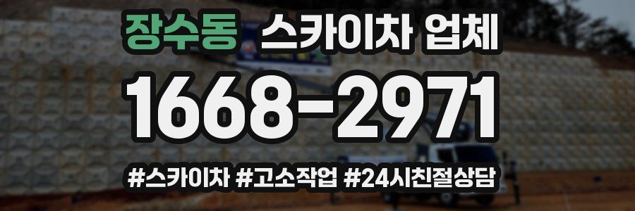 장수동 스카이차 업체