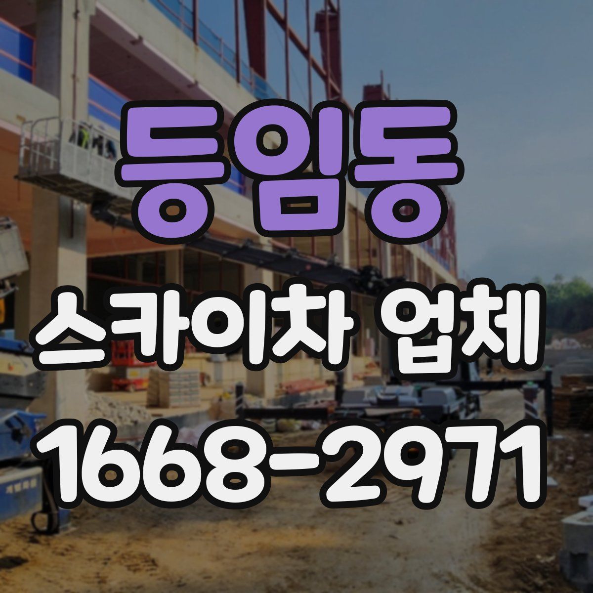 등임동 스카이차 업체