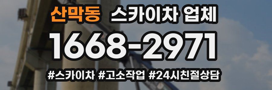산막동 스카이차 업체