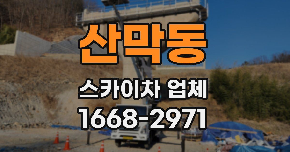 산막동 스카이차 업체