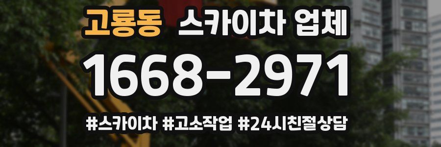 고룡동 스카이차 업체
