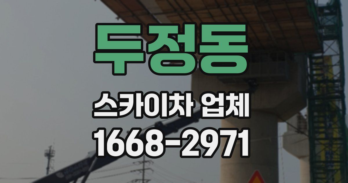 두정동 스카이차 업체