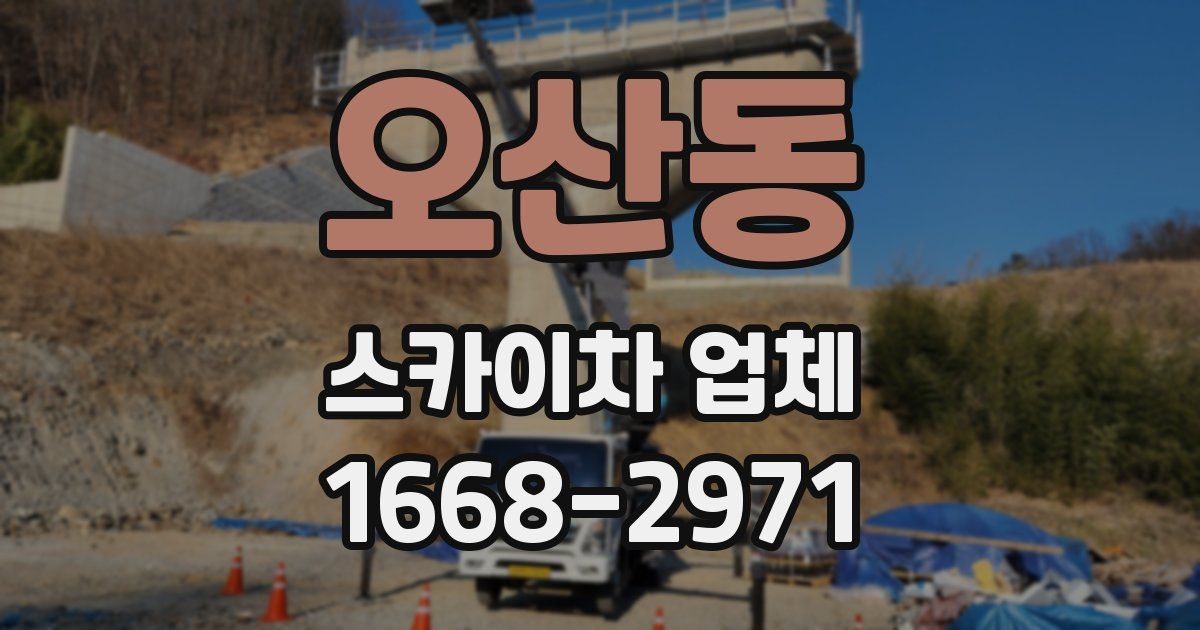 오산동 스카이차 업체