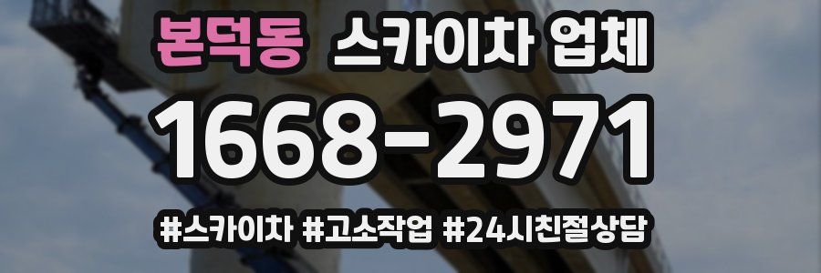 본덕동 스카이차 업체