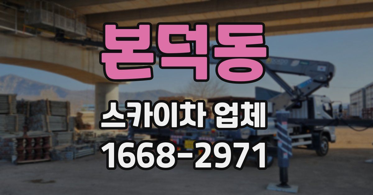본덕동 스카이차 업체