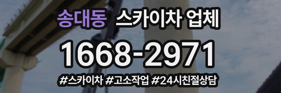 송대동 스카이차 업체