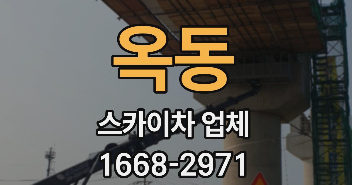 옥동 스카이차 업체
