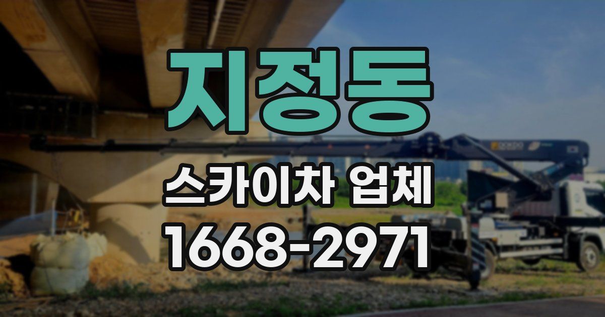 지정동 스카이차 업체
