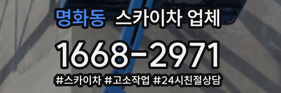 명화동 스카이차 업체